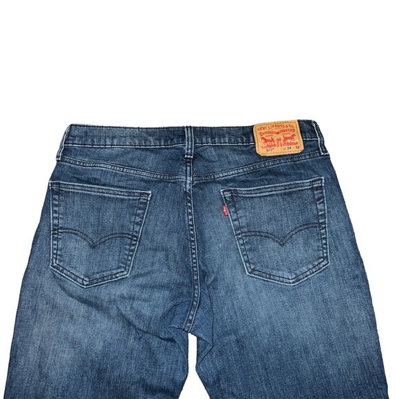 Levis 541 Athletic Taper Stretch Jeans Dark Wash Men’s Size 34x32 - Picture 3 of 4